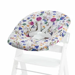 Bezug für Alpha Newborn Bouncer (atmungsaktiv & einfach waschbar) - Floral Beige