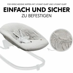 Bezug für Alpha Newborn Bouncer (atmungsaktiv & einfach waschbar) - Beige Dots