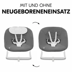 Bezug für Highchair Bouncer (atmungsaktiv & einfach waschbar) - Dark Grey