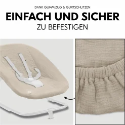 Bezug für Highchair Bouncer (atmungsaktiv & einfach waschbar) - Beige