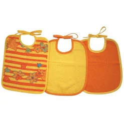 Binde-Lätzchen 3er Pack - Gelb Orange