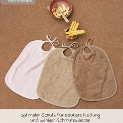 Binde-Lätzchen 2er Pack - Sand