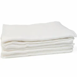 Bio-Mullwindel 5er Pack 70 x 70 cm - Weiß
