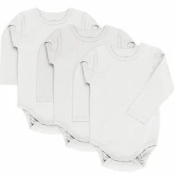 Body Langarm 3er Pack - Weiß - Gr. 86/92