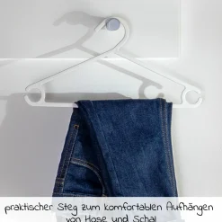 Body-Sparset Langarm inkl. Kleiderbügel - Salbei Grau - Gr. 74/80