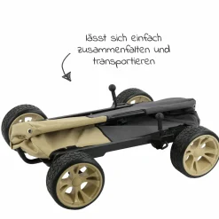 Bollerwagen Eco Mobil Safari - faltbar mit Dach, Transportwagen & Handwagen für 2 Kinder