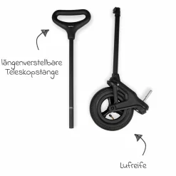 Bollerwagenset für Qubee und Qubee XL - Schwarz