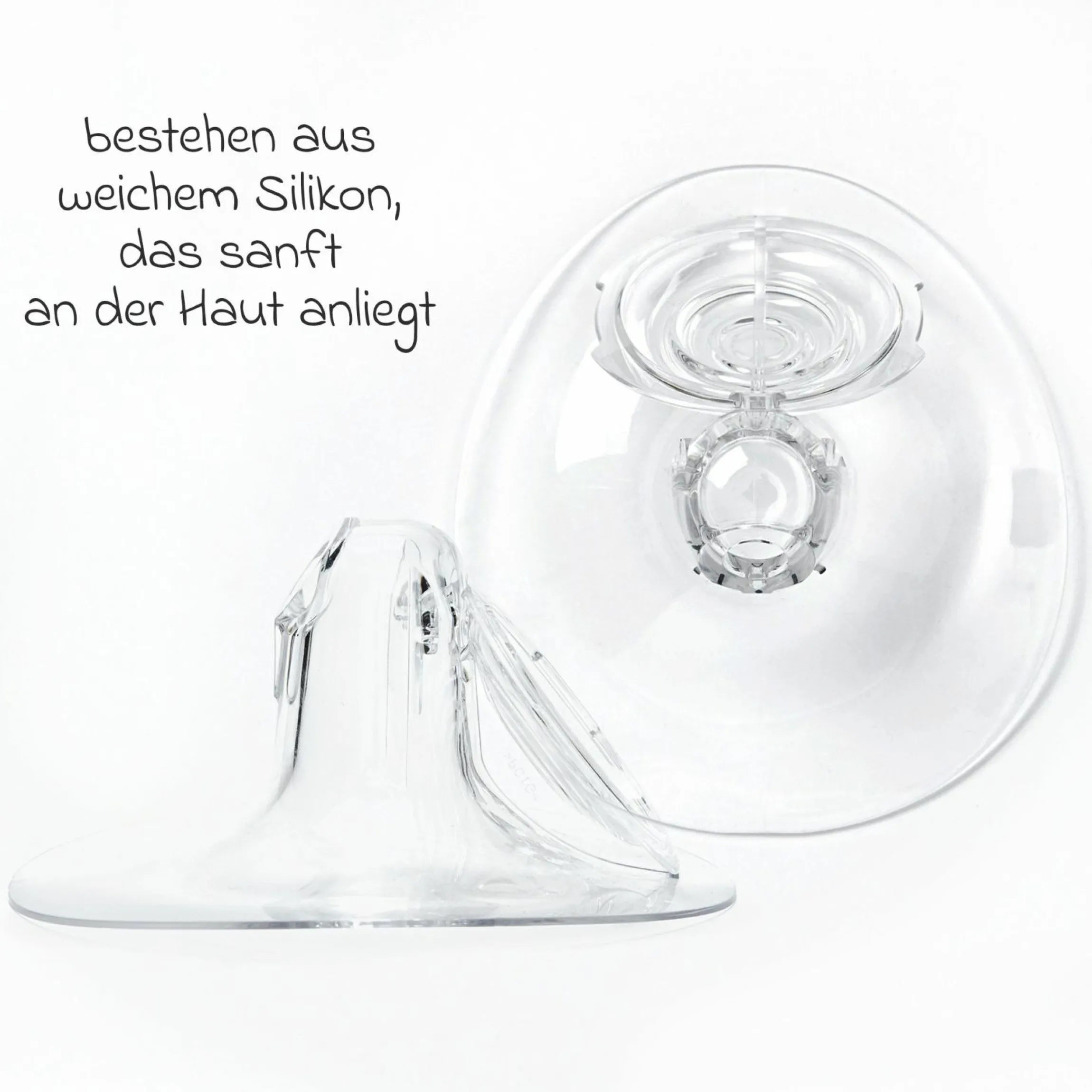 Brustschale 2er Pack für Milchpumpe Elvie Pump 28 mm - Clear