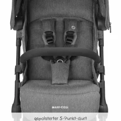 Buggy & Reisebuggy Lara2 mit Automatik-Faltung, Liegeposition, bis 22 kg, nur 6,3 kg - Select Grey - Kollektion 2025