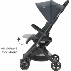 Buggy & Reisebuggy Lara² mit Automatik-Faltung, Liegeposition, bis 22 kg, nur 6,3 kg - Essential Graphite - Kollektion 2025
