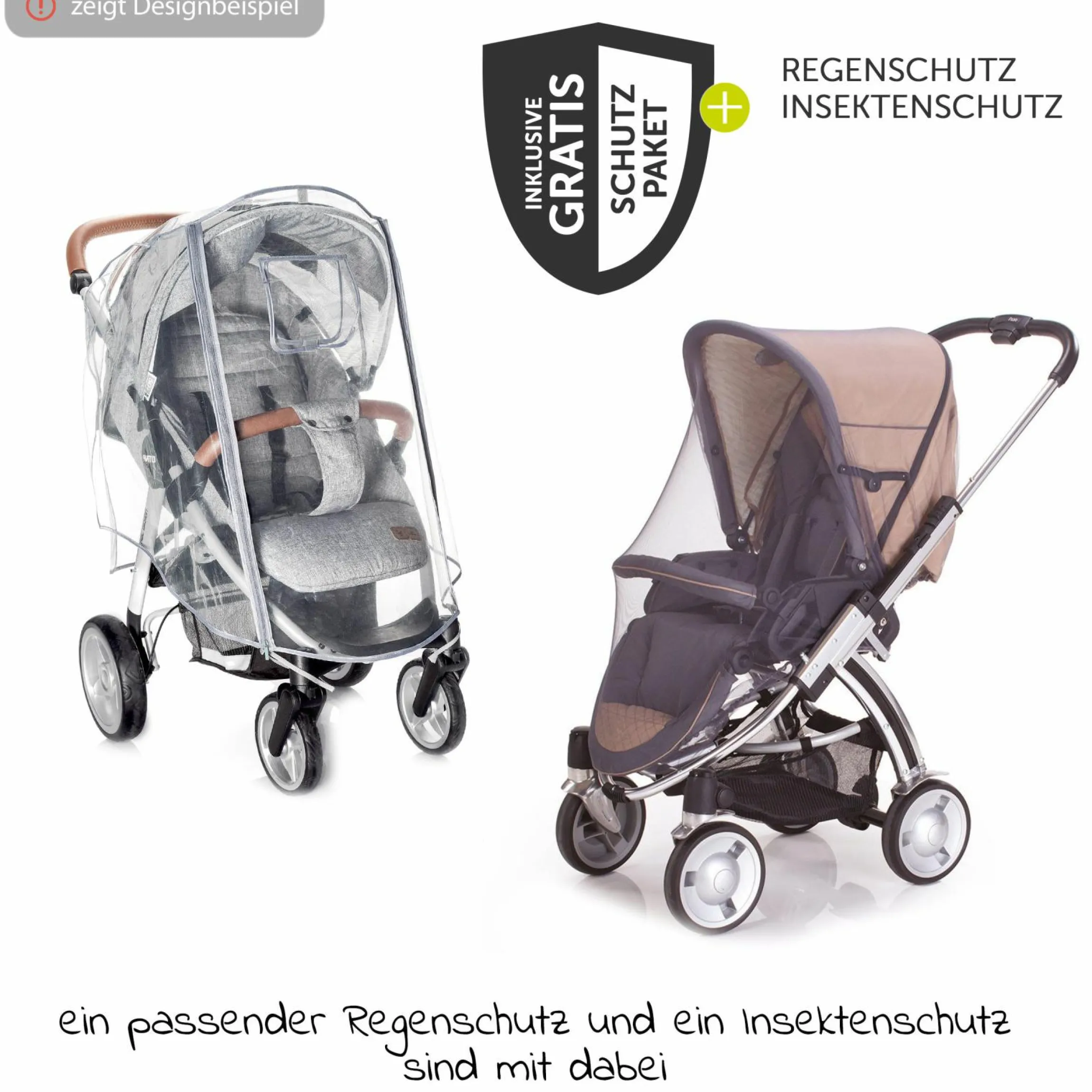 Buggy & Sportkinderwagen Mono 2 mit Luftreifen inkl. Sportsitz bis 34 kg + XXL-Zamboo Zubehörpaket - Premium Anthrazit