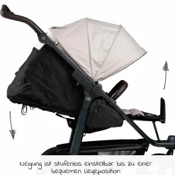 Buggy & Sportkinderwagen Mono 2 mit Luftkammerreifen inkl. Sportsitz bis 34 kg + XXL-Zamboo Zubehörpaket - Sand