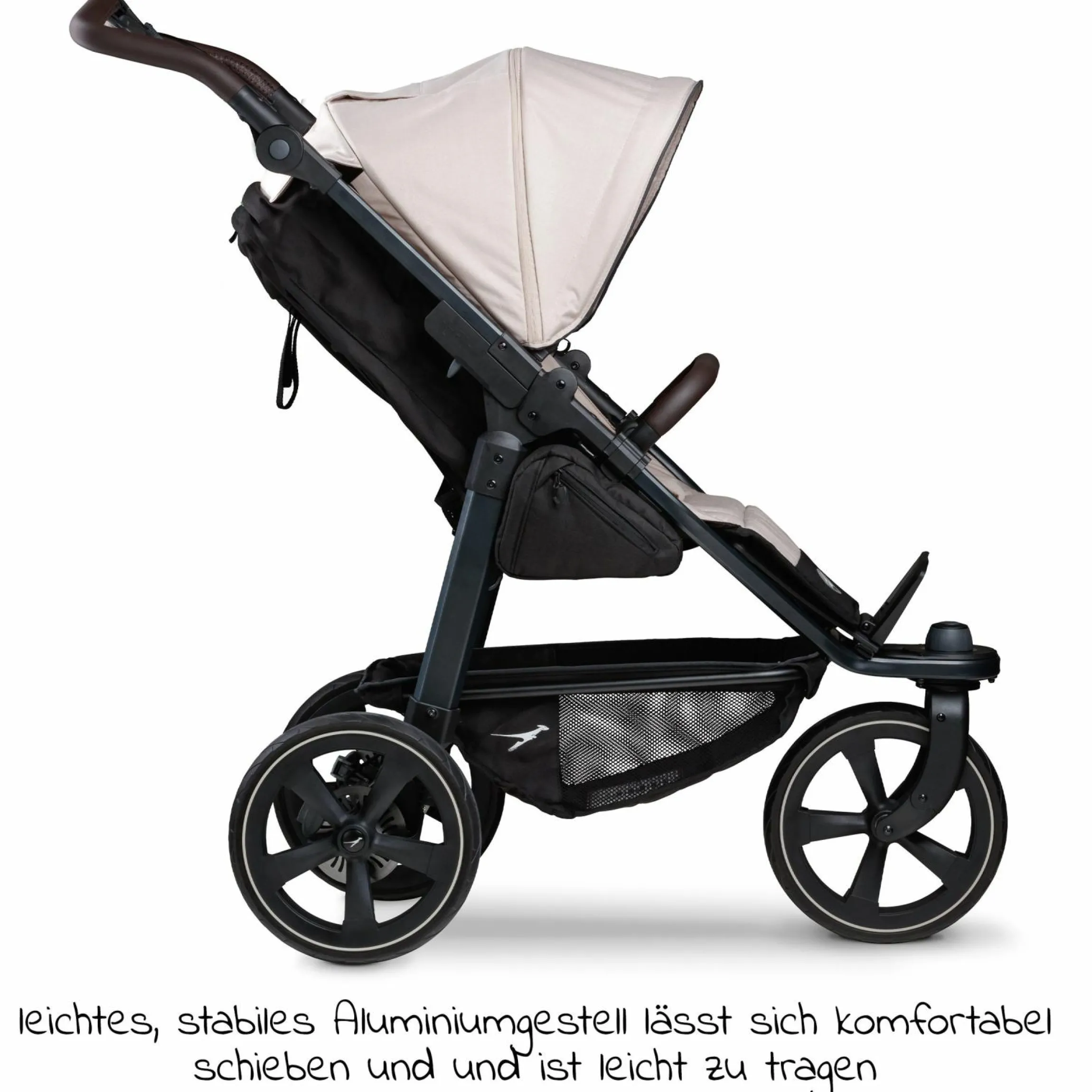 Buggy & Sportkinderwagen Mono 2 mit Luftkammerreifen inkl. Sportsitz bis 34 kg + XXL-Zamboo Zubehörpaket - Sand