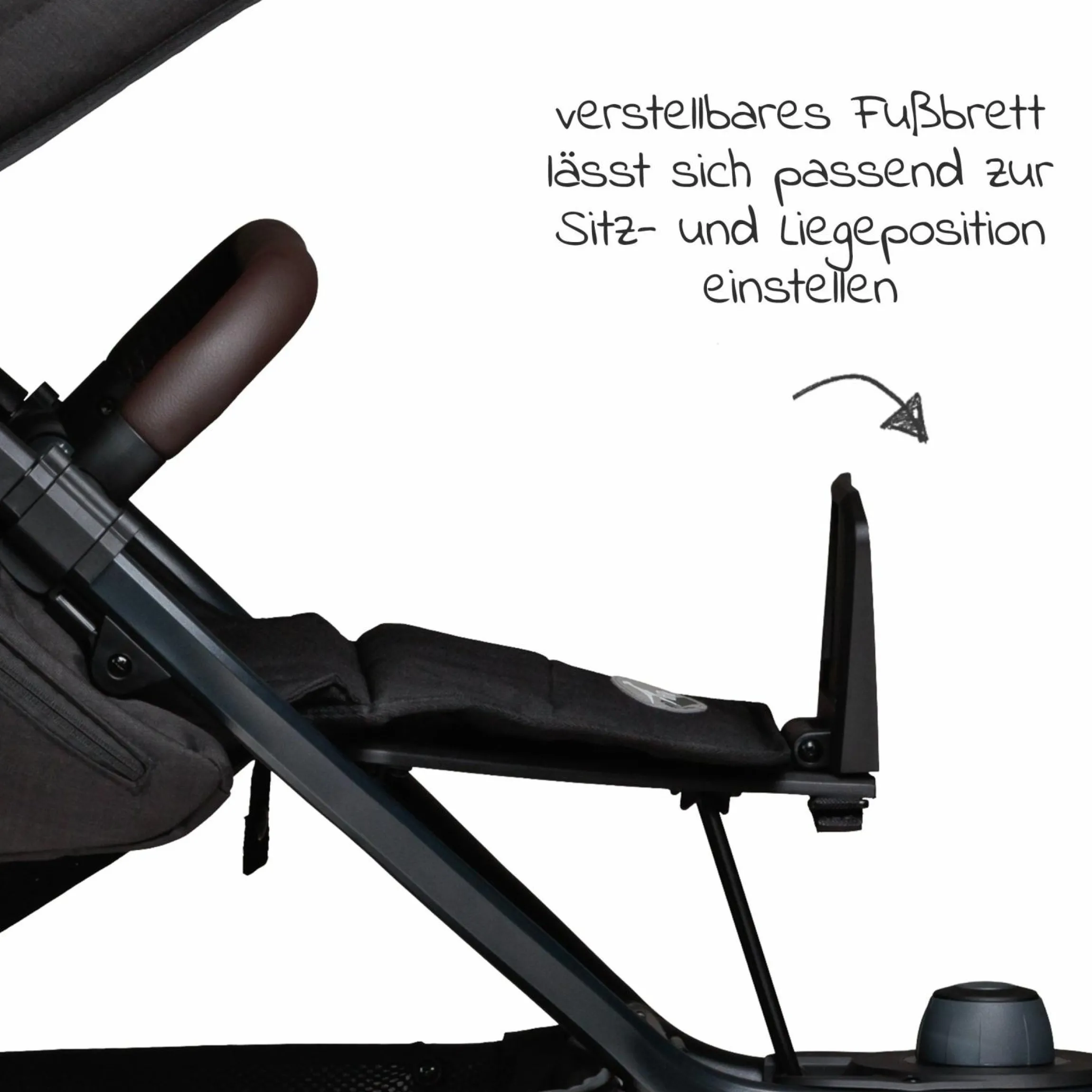 Buggy & Sportkinderwagen Mono 2 mit Luftreifen inkl. Sportsitz bis 34 kg + XXL-Zamboo Zubehörpaket - Schwarz
