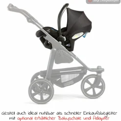 Buggy & Sportkinderwagen Mono 2 mit Luftreifen inkl. Sportsitz bis 34 kg + XXL-Zamboo Zubehörpaket - Olive
