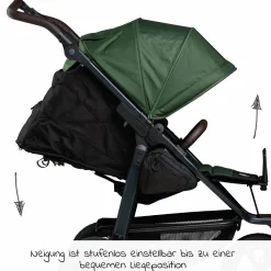 Buggy & Sportkinderwagen Mono 2 mit Luftkammerreifen inkl. Sportsitz bis 34 kg + XXL-Zamboo Zubehörpaket - Olive