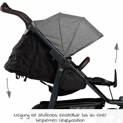 Buggy & Sportkinderwagen Mono 2 mit Luftkammerreifen Sportsitz bis 34 kg + XXL-Zamboo Zubehörpaket - Premium Grau