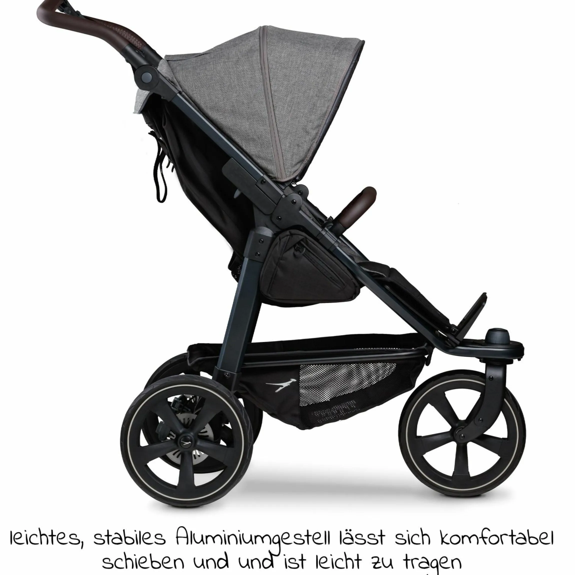 Buggy & Sportkinderwagen Mono 2 mit Luftkammerreifen Sportsitz bis 34 kg + XXL-Zamboo Zubehörpaket - Premium Grau