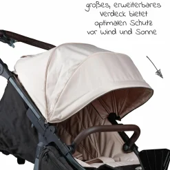 Buggy & Sportkinderwagen Mono 2 mit Luftreifen inkl. Sportsitz bis 34 kg + XXL-Zamboo Zubehörpaket - Sand