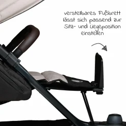 Buggy & Sportkinderwagen Mono 2 mit Luftreifen inkl. Sportsitz bis 34 kg + XXL-Zamboo Zubehörpaket - Sand