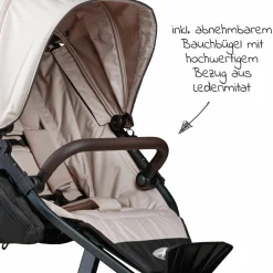 Buggy & Sportkinderwagen Mono 2 mit Luftreifen inkl. Sportsitz bis 34 kg + XXL-Zamboo Zubehörpaket - Sand