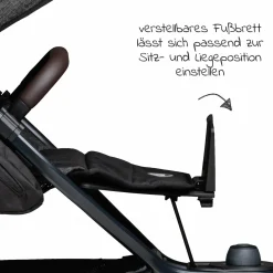Buggy & Sportkinderwagen Mono 2 mit Luftkammerreifen Sportsitz bis 34 kg + XXL-Zamboo Zubehörpaket - Premium Anthrazit