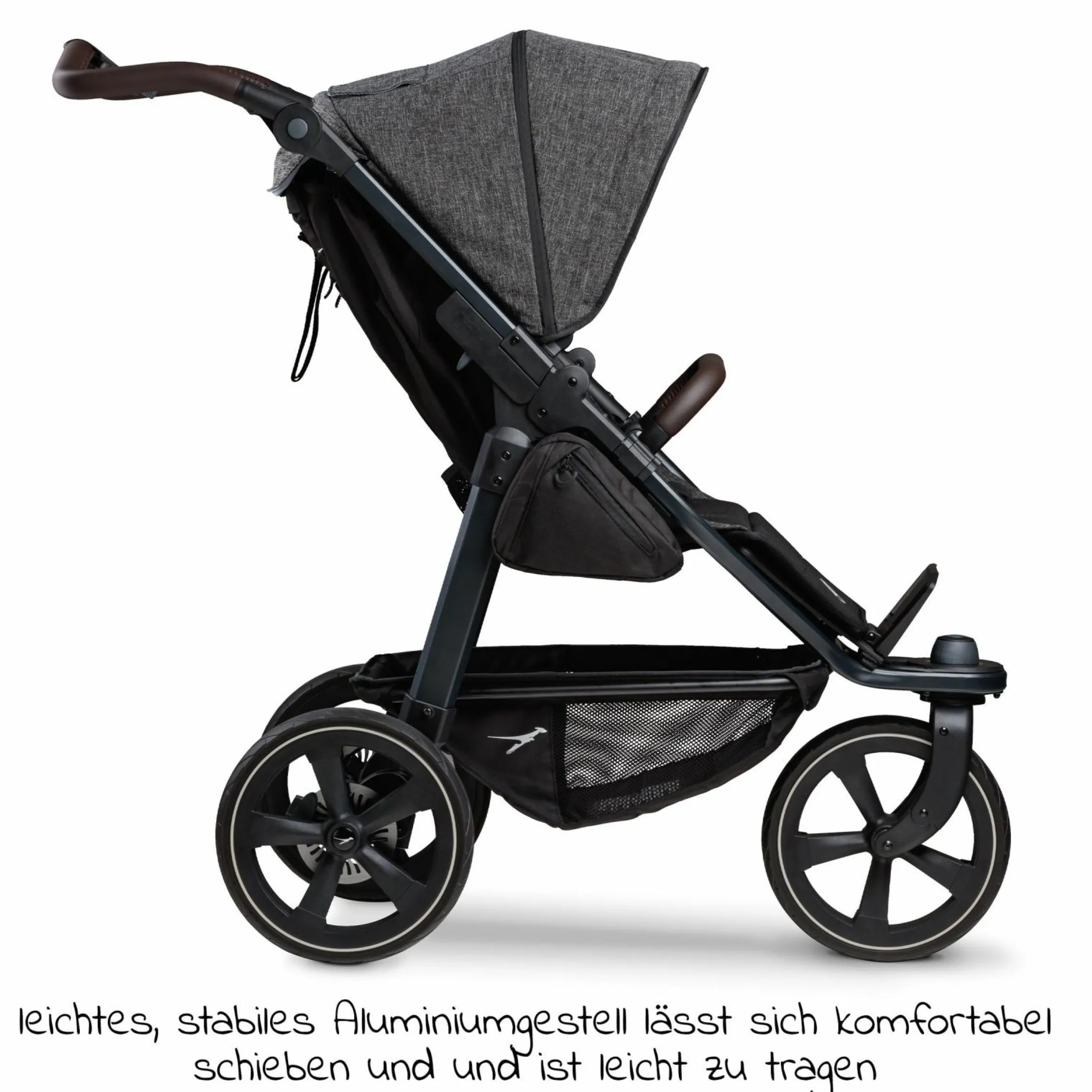 Buggy & Sportkinderwagen Mono 2 mit Luftkammerreifen Sportsitz bis 34 kg + XXL-Zamboo Zubehörpaket - Premium Anthrazit