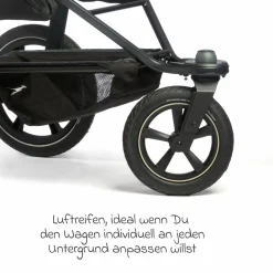 Buggy & Sportkinderwagen Pro mit Luftreifen inkl. Sportsitz bis 34 kg inkl. Maxi-Cosi Pebble Pro, Handyhalter, Getränkeflasche, Schnullertasche, Buggybuch & XXL Zubehörpaket - Anthrazit - Kollektion 2024