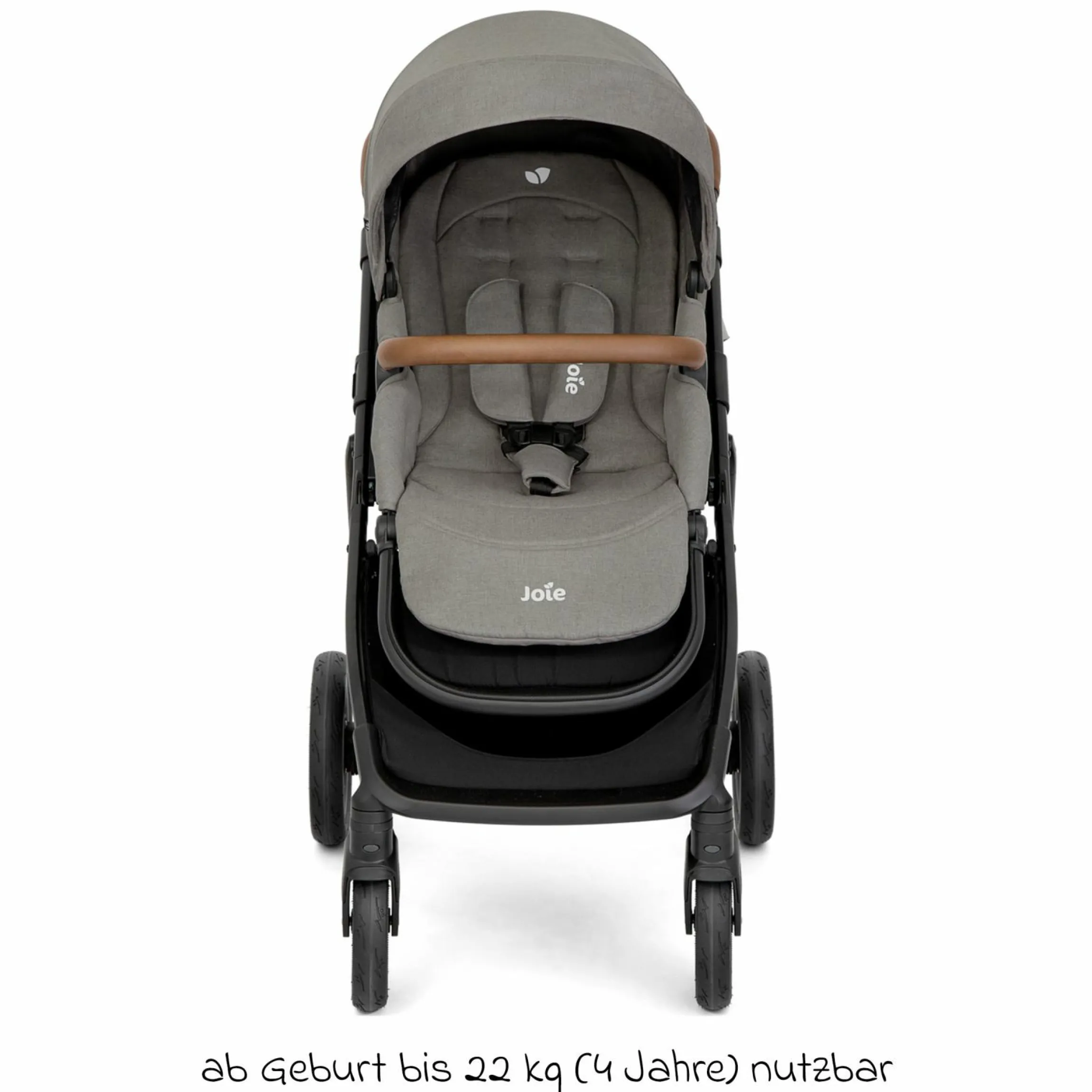 Buggy & Sportwagen Alore bis 22 kg belastbar mit Liegeposition, umsetzbarer & höhenverstellbarer Sportsitz, Teleskop-Schieber inkl. Adapter & Regenschutz - Pebble