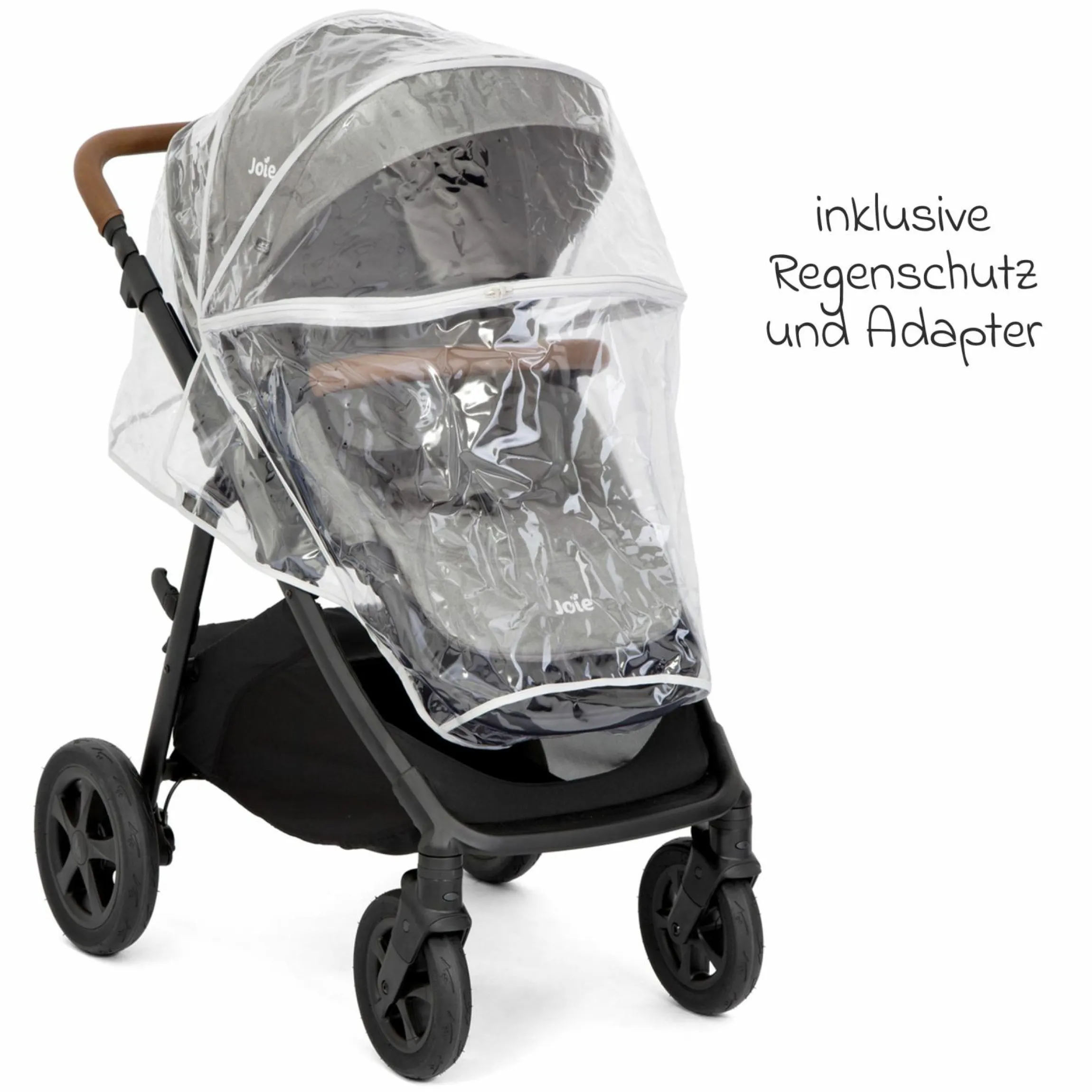 Buggy & Sportwagen Alore bis 22 kg belastbar mit Liegeposition, umsetzbarer & höhenverstellbarer Sportsitz, Teleskop-Schieber inkl. Adapter & Regenschutz - Pebble