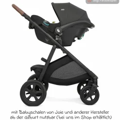 Buggy & Sportwagen Alore bis 22 kg belastbar mit Liegeposition, umsetzbarer & höhenverstellbarer Sportsitz, Teleskop-Schieber inkl. Adapter & Regenschutz - Pebble