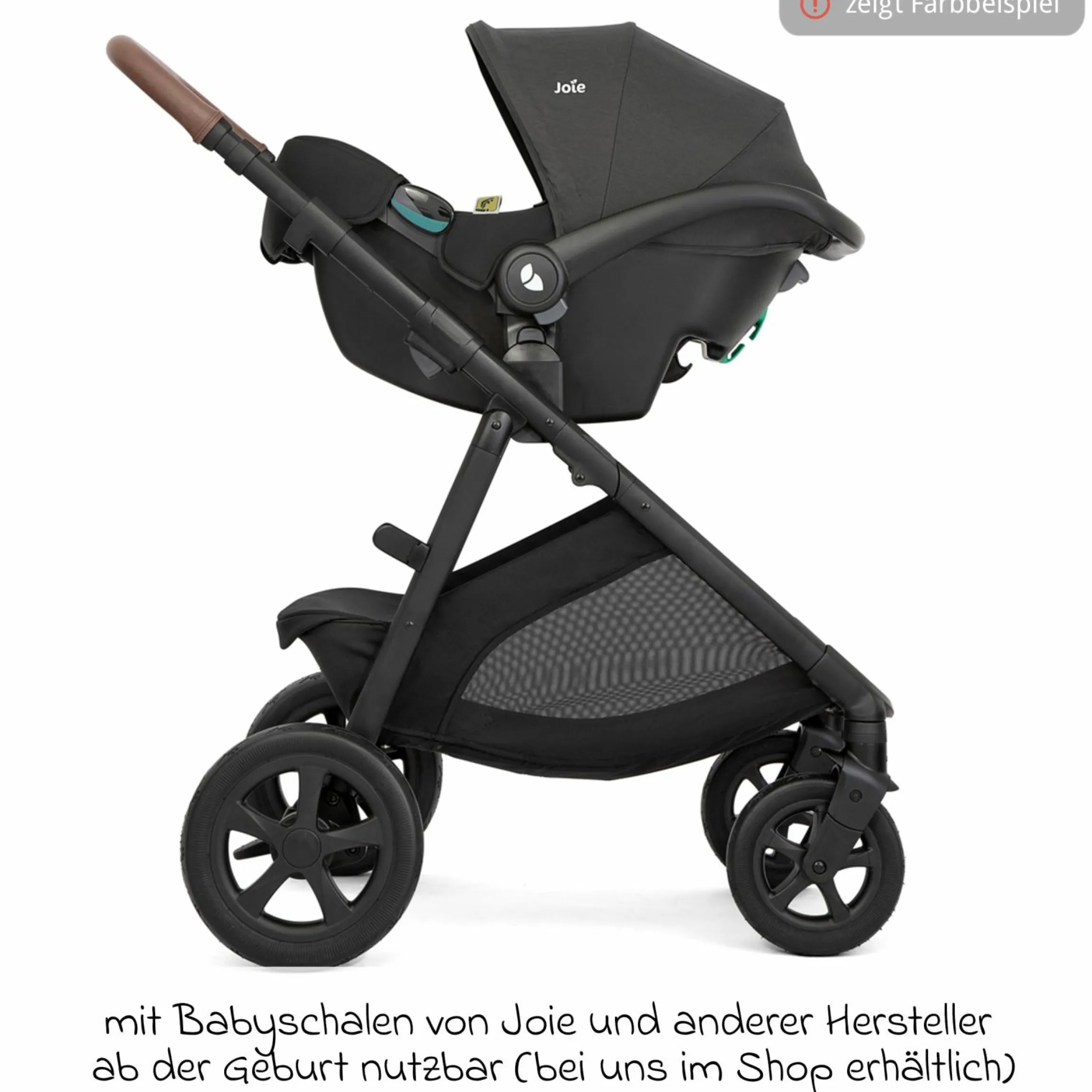 Buggy & Sportwagen Alore bis 22 kg belastbar mit Liegeposition, umsetzbarer & höhenverstellbarer Sportsitz, Teleskop-Schieber inkl. Adapter & Regenschutz - Pebble