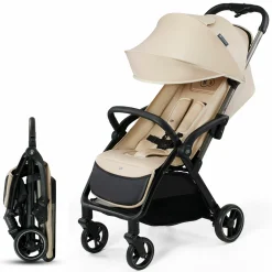 Buggy & Sportwagen APINO bis 24 kg mit Auto Fold, Liegeposition nur 7,5 kg - Dune Beige