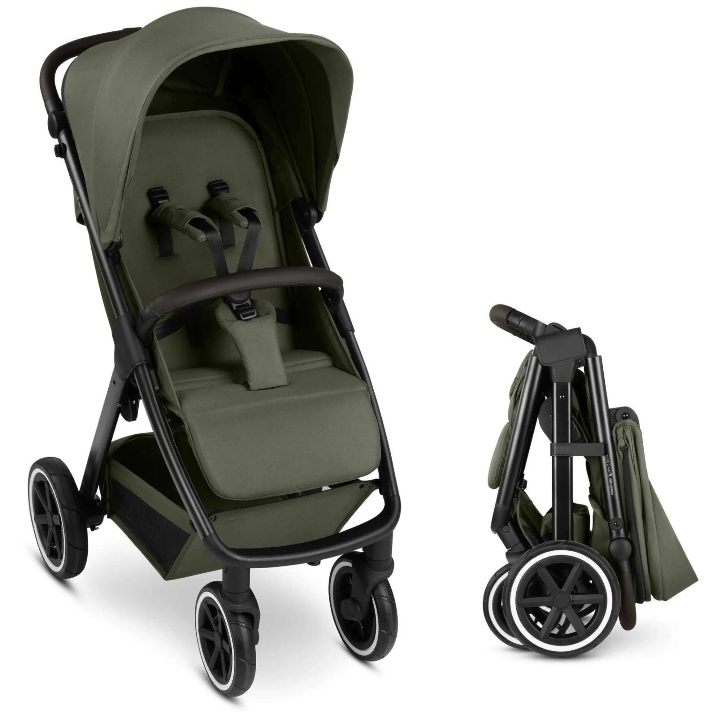 Buggy & Sportwagen Avus 2 Air mit Lufträdern, Einhand-Faltung und höhenverstellbarem Schieber - Pure - Avocado - Kollektion 2025