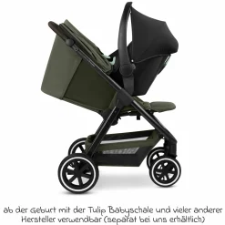 Buggy & Sportwagen Avus 2 Air mit Lufträdern, Einhand-Faltung und höhenverstellbarem Schieber - Pure - Avocado - Kollektion 2025