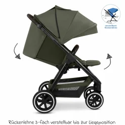 Buggy & Sportwagen Avus 2 Air mit Lufträdern, Einhand-Faltung und höhenverstellbarem Schieber - Pure - Avocado - Kollektion 2025