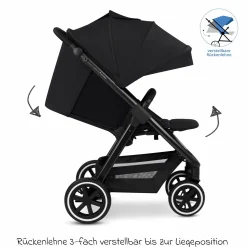Buggy & Sportwagen Avus 2 Air mit Lufträdern, Einhand-Faltung und höhenverstellbarem Schieber - Pure - Coal - Kollektion 2025