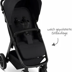 Buggy & Sportwagen Avus 2 Air mit Lufträdern, Einhand-Faltung und höhenverstellbarem Schieber - Pure - Coal - Kollektion 2025