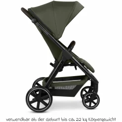 Buggy & Sportwagen Avus 2 mit Einhand-Faltung und höhenverstellbarem Schieber - Pure - Avocado - Kollektion 2025