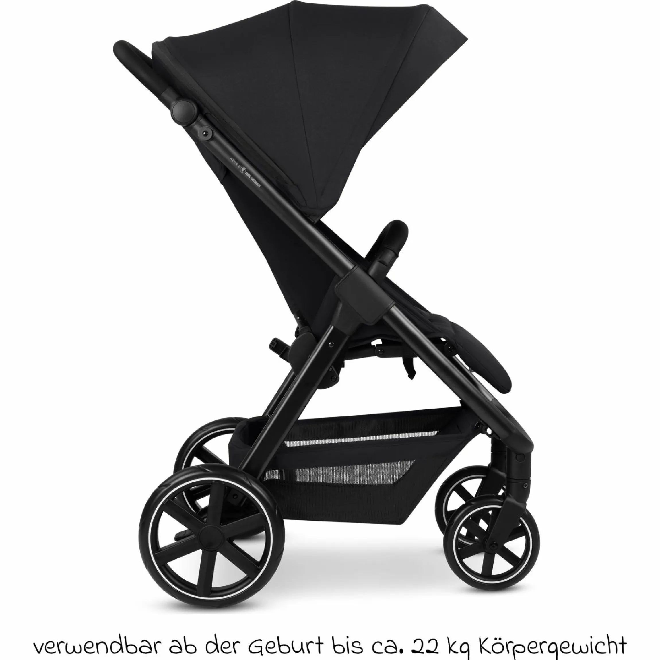 Buggy & Sportwagen Avus 2 mit Einhand-Faltung und höhenverstellbarem Schieber - Pure - Coal