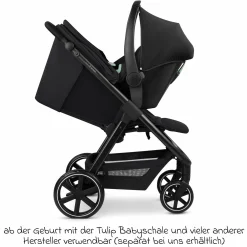 Buggy & Sportwagen Avus 2 mit Einhand-Faltung und höhenverstellbarem Schieber - Pure - Coal