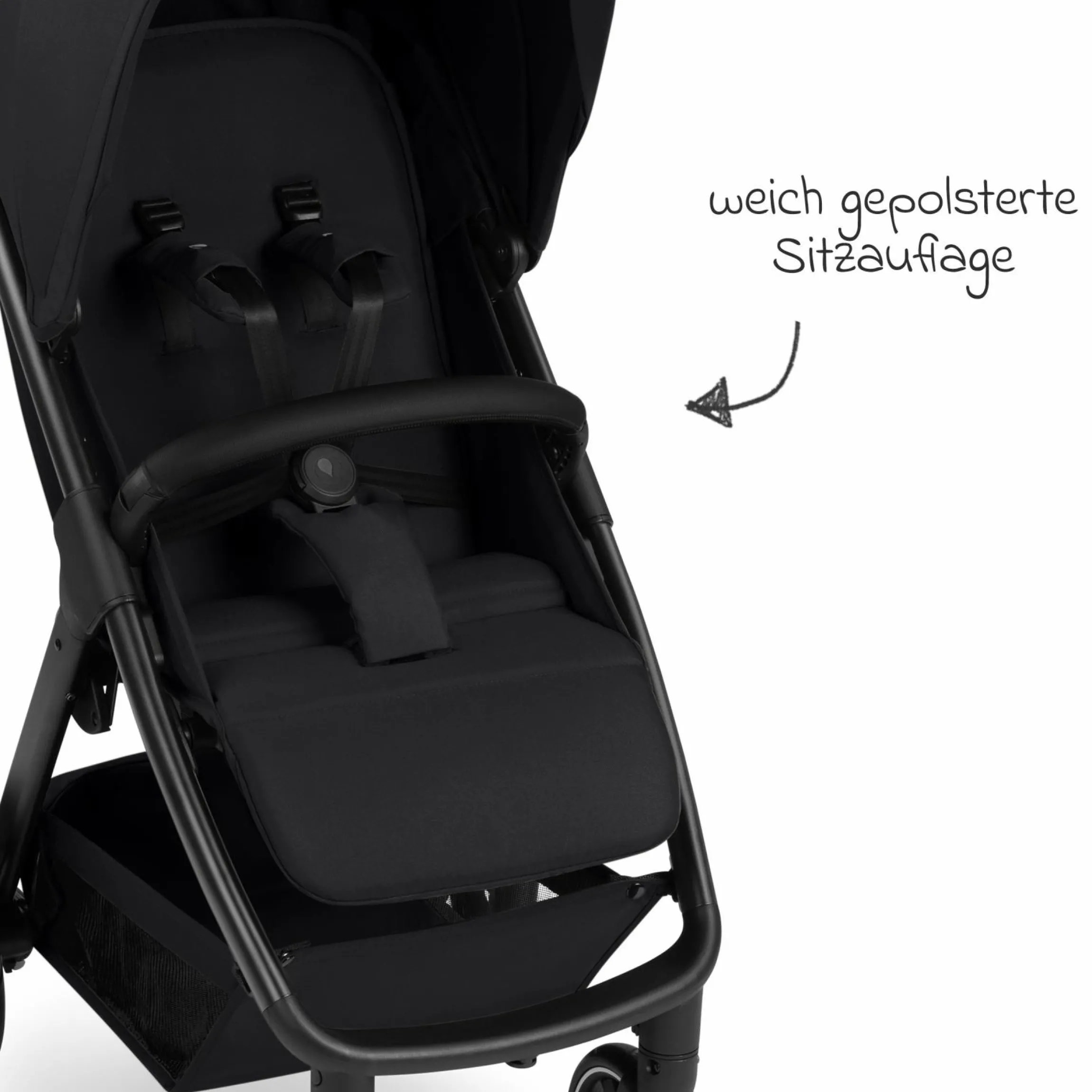 Buggy & Sportwagen Avus 2 mit Einhand-Faltung und höhenverstellbarem Schieber - Pure - Coal
