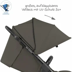 Buggy & Sportwagen Avus Air mit Lufträdern - Einhand-Faltung und höhenverstellbarem Schieber (bis 25 kg belastbar) - Cloud - Kollektion 2024