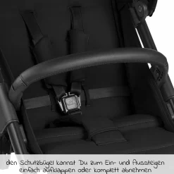 Buggy & Sportwagen Avus Air mit Lufträdern - Einhand-Faltung und höhenverstellbarem Schieber (bis 25 kg belastbar) - Ink - Kollektion 2024