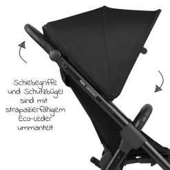 Buggy & Sportwagen Avus Air mit Lufträdern - Einhand-Faltung und höhenverstellbarem Schieber (bis 25 kg belastbar) - Ink - Kollektion 2024