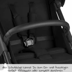 Buggy & Sportwagen Avus Air mit Lufträder - Einhand-Faltung und höhenverstellbarem Schieber (bis 25 kg belastbar) inkl. Getränkehalter & Regenschutz - Ink - Kollektion 2024