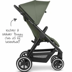 Buggy & Sportwagen Avus Air mit Lufträdern - Einhand-Faltung und höhenverstellbarem Schieber (bis 25 kg belastbar) - Olive - Kollektion 2024