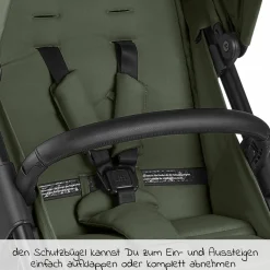 Buggy & Sportwagen Avus Air mit Lufträdern - Einhand-Faltung und höhenverstellbarem Schieber (bis 25 kg belastbar) - Olive - Kollektion 2024