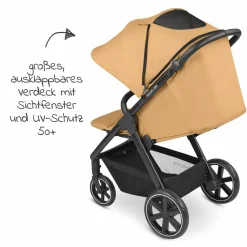 Buggy & Sportwagen Avus inkl. Autositz Pebble Pro mit Einhand-Faltung und höhenverstellbarem Schieber (bis 25 kg belastbar) - Honey
