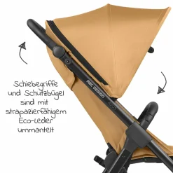 Buggy & Sportwagen Avus inkl. Autositz Pebble Pro mit Einhand-Faltung und höhenverstellbarem Schieber (bis 25 kg belastbar) - Honey